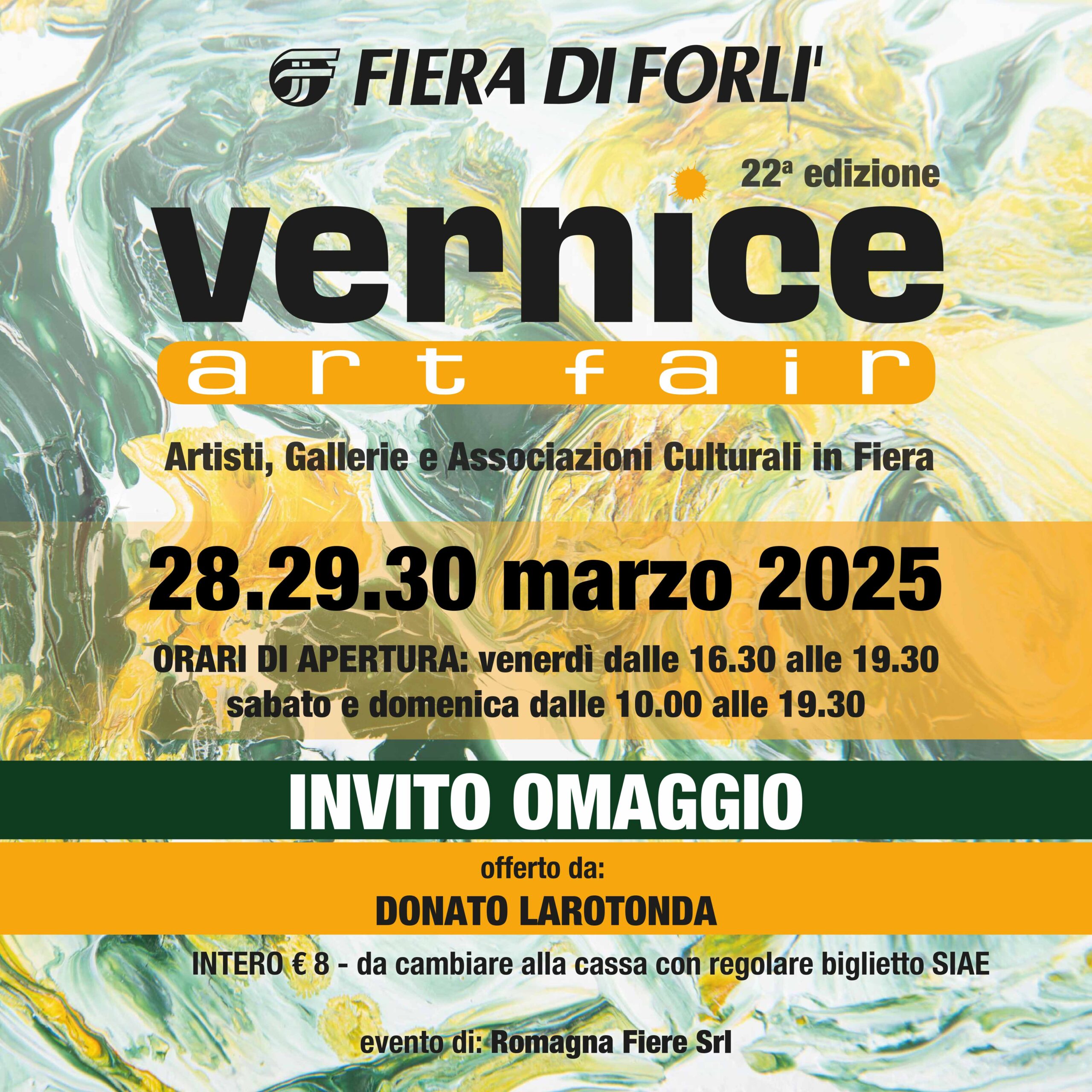 Biglietto omaggio Vernice Art Faire 2025